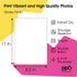 PPD Double Sided Photo Paper, Glossy Brochure Paper 8.5 x 11 for Inkjet Printer, 50 Sheets