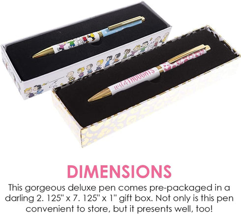 Graphique Cheetah Fashion Pen, 5.5" Ballpoint Pen with Refillable Black Ink, Twist-Top Unique Gift