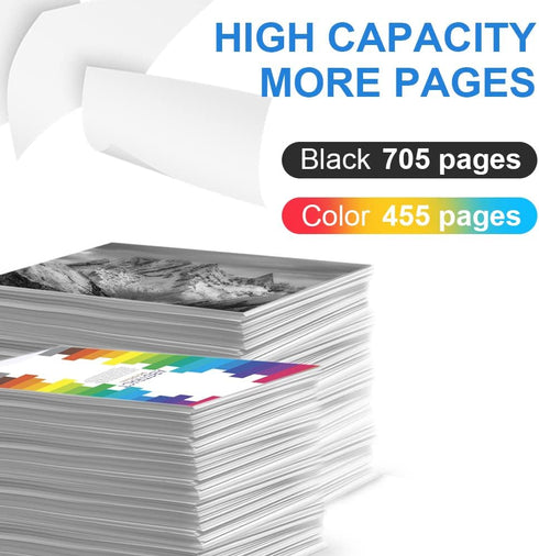 Remanufactured Ink Cartridge Replacement for HP 67 67XL, 1 Black 1 Color for Envy and DeskJet Printers