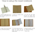Blank Paper Travel Notebook Inserts, Unlined Refill for Travelers Notebook/Journal - 7.4 X 4 Inch - Set of 3-240 Pages