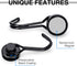 E BAVITE Swivel Swing Black Magnetic Hooks, 30lbs Neodymium Hooks with Black Epoxy Coating, Pack of 10