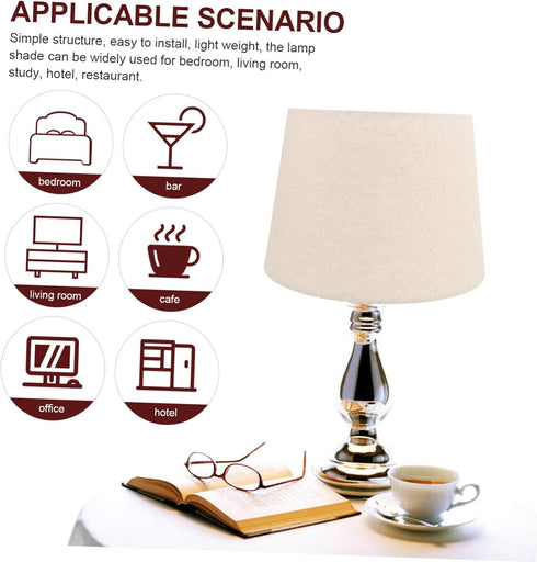 jojofuny Modern Lamp Shade Rustic Design for Floor and Table Lamps Decorative Cover for Bedroom and Living Room Eye