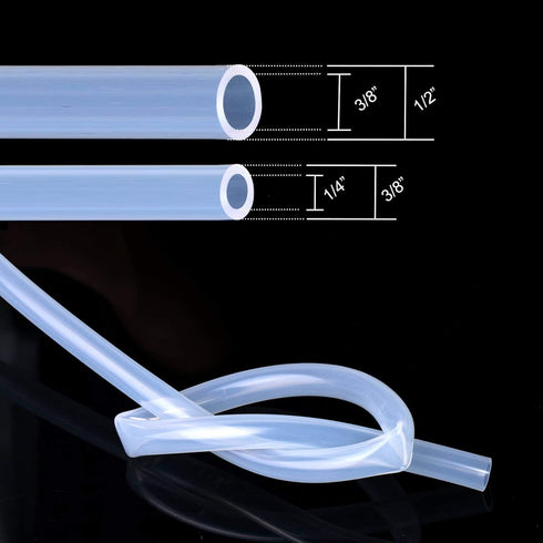 High Temp Silicone Tubing Hose, Food Grade Flexible Pure Silicon Tube for Home Brewing Pump Transfer (10 Feet)