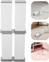 Ipetboom 4pcs 12cm Adjustable Cabinet Legs and Furniture Support Feet, White Metal Adjustable Riser Extension for Sofa