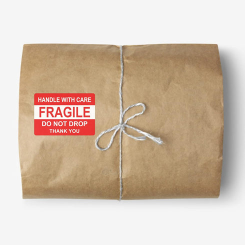 Hybsk Do Not Drop Thank You Fragile Stickers, Adhesive Label, 300 Per Roll