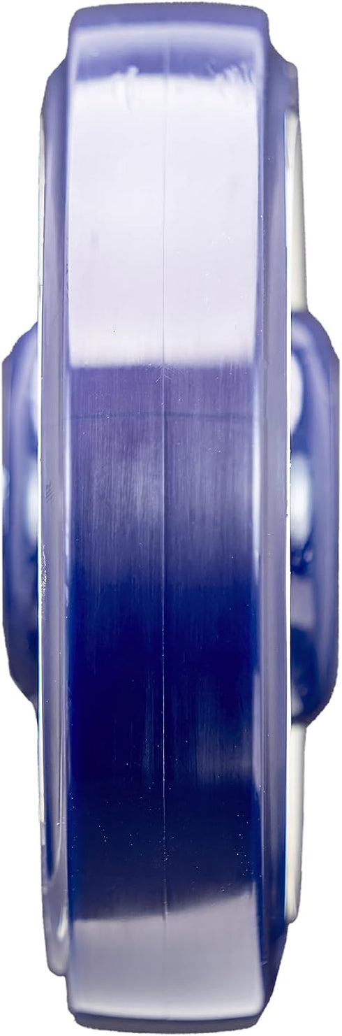 WC2054LD 5" 1.25" 5/16" 250 lb Universal Replacement Shopping Cart Wheel OEM P&H x Blue/Tan TPU Crown Tread, Dual