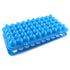 E-outstanding Test Tube Rack, Blue Plastic Centrifuge Tube Racks with Silicone Pad for 50 Positions