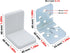 MR.BRACKET Pack 10, MR BRACKET L Bracket, White Shelf Brackets of Heavy Duty Cabinet Hanging Brackets, Plastic Cover