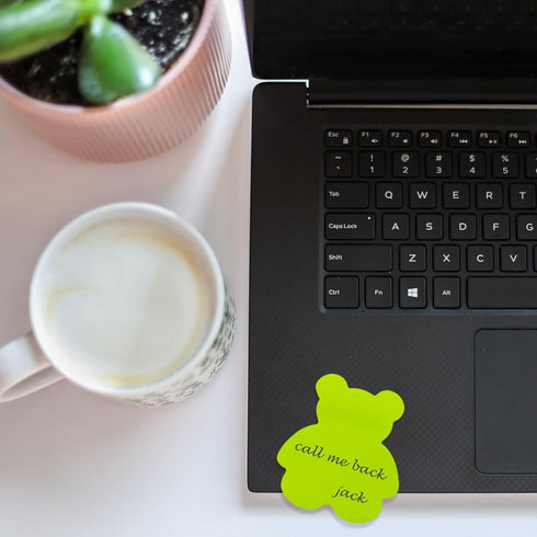 Sticky Notes, 560 Sheets 3 × 3 Inches Bear Shape Self Sticky Notes Pad, Bright Colors for Home Office