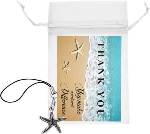 SAGHOM 30 Employee Appreciation Gifts Bulk Starfish Story Card Thank You Gifts for Coworkers You Make a Profound