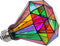 Dimmable Stained Glass LED Light Bulb, Diamond Shape, E26 Base, 6 Watts, for Home Party Decoration
