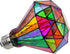 Dimmable Stained Glass LED Light Bulb, Diamond Shape, E26 Base, 6 Watts, for Home Party Decoration