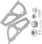ABOOFAN 2 Pcs Stainless Steel Shoe Cabinet Hinges with Flip Mechanism Heavy