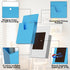 MFTEK Magnetic File Holder - 6 Pockets Paper Holder, Hanging File Organizer Magazine Rack for Office Supplies Storage