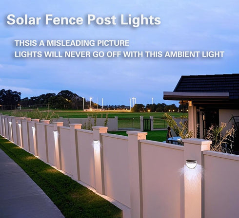 Follateas 2 Pack) Outdoor Solar Step Lights for Stairs, Solar Fence Lights Waterproof LED Lighting, Yard Patio Pathway