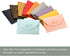 YOKIVE 50 Pack Mini Envelopes, Heart Shaped Clasp | Small Gift Card Holder for Weddings Parties