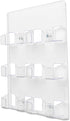 deflecto 6-Pocket Business Card Holder, Clear, Holds 480 Cards, 8.5 x 1.63 x 9.75