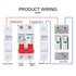 DC Miniature Circuit Breaker 2P 1000V 63A Solar Mini Circuit Breaker Thermal Magnetic Trip DIN Rail Mount