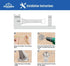 HOMOTEK 20 Pack Spring Door Stops, 3-1/8” Heavy Duty Door Stop with Low Mounted White Rubber Bumper Tips