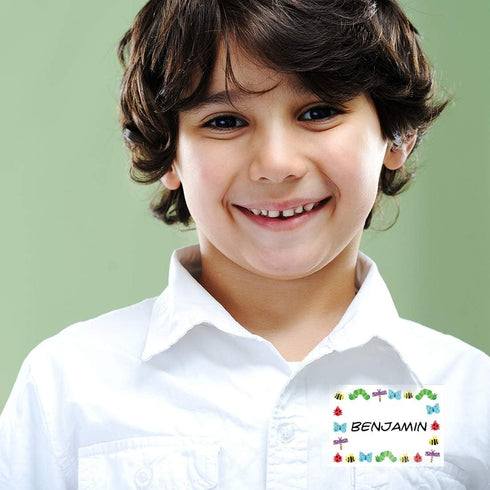 Hygloss Products Bugs Self Adhesive Kids Name Tags, 3.5 x 2.5 Inch, 36 Pack