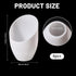 6 1.65 Inch/42mm CHGCRAFT PCS Plastic Lamp Shade Replacement Horseshoe Lampshade White Replacement Lamp Covers for LED