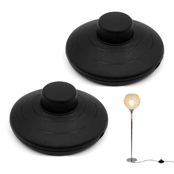 BRBASAP 2Pcs Foot Switch for Lamp Floor Pedal Switch Replacement Step ON/Off