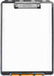 Dexas Clearview Clipcase Dry Erase Clipboard, 13.75 x 9.5 Inch, Orange