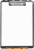 Dexas Clearview Clipcase Dry Erase Clipboard, 13.75 x 9.5 Inch, Orange