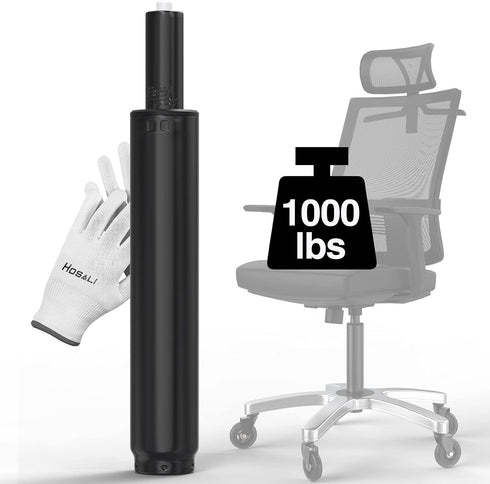 Heavy-Duty Office Chair Cylinder Replacement, Fits Most Chairs, Class 4 Hydraulic Pneumatic Piston, Universal Size