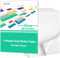Gwybkq Glossy Sticker Paper Printable Vinyl for Inkjet Printer, 80 Sheets Labels