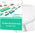 Gwybkq Glossy Sticker Paper Printable Vinyl for Inkjet Printer, 80 Sheets Labels