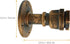 Bulb Veemoon Retro Industrial Farmhouse Wall Sconce Rust Finish Bedside Wall Lamp Without for Bedroom and Bathroom