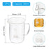 PATIKIL 500ml Glass Beakers, 2Pcs Graduated Measuring Cup with Spout for Lab Experiments, Cooking and Baking Clear