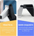 2pcs Luxshiny Aluminum Alloy Furniture Heightening Feet Anti-Slip Cabinet Legs with Scratch-Resistant Base Adjustable