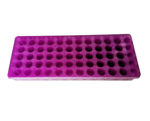 Tube Rack Double Panel, 60 Positions Polypropylene for 0.5ml-2ml Microcentrifuge Tubes, Pack of 5