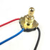 Zing Ear ZE-136M 3/8 Two Circuit 3-Way Rotary Button Switch, Brass Replacement Part for Lamps