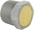 Milton Breather Vent Pneumatic Muffler, 3/4” MNPT - 40 Micron Sintered Bronze Silencer/Diffuse Air & Noise Reducer
