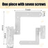 8 Pack (4 1-1/16" Moxweyeni Pair) Steel Blind Shutter Hinge Black Wrought Iron Shutter Lift Off Pintle Reversible