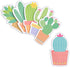 Paper Junkie 6-Pack Cactus Sticky Notes, 2.75 x 4.5 in Multicolor, 120 Sheets, Cactus Gifts & Teacher Gifts