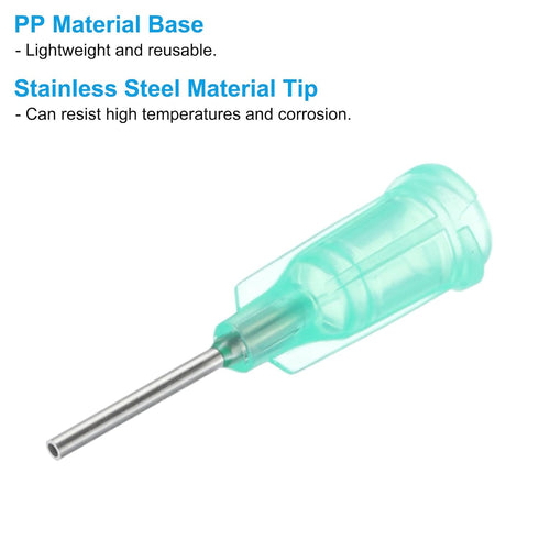 PATIKIL 10Pcs 18Ga x 0.5 Inch Dispensing Needle Tips for Glue Oil Applicator