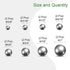 16pcs 8 304 3/8" 7/16" 1/2" 9/16" 5/8" 3/4" 7/8" 1" uxcell Size Bearing Balls Assortment Stainless Steel with Storage