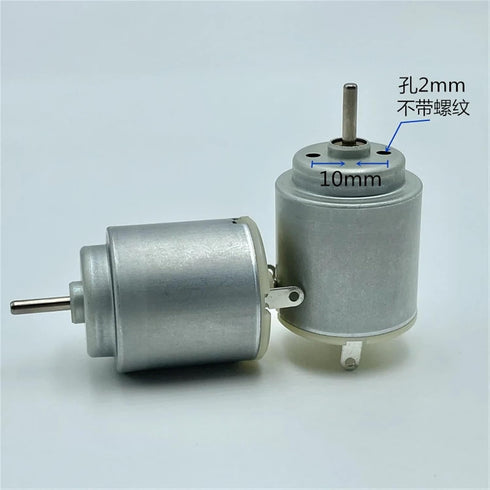 RNUDBLSK 10PCS RE-140RA-12240 21mm 3V 5V 6V 9800RPM Round Electric Motor DC Small Motor for Electric Climbing Car Boat