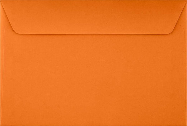 LUXPaper 6 x 9 Booklet Envelopes | Mandarin Orange | 80lb. Text | Qty 50