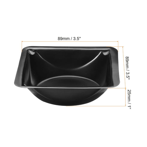 PATIKIL Square Weigh Boats, 10 Pack Plastic Medium Scale Trays Powder Dispenser for Weighing Mixing, Black