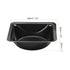 PATIKIL Square Weigh Boats, 10 Pack Plastic Medium Scale Trays Powder Dispenser for Weighing Mixing, Black