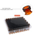 2 ML Autosampler Vial - Amber 11 mm Wide Opening Crimp Top Vial, GC Vial with Graduation, 100pcs Aluminum Silver Seals