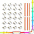 BTF-LIGHTING 3Pin 12mm Width Transparent Connector Kit, 8 Pairs of Wire to Strip Connectors for LED Strip