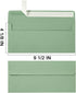 Wishop 50 Pack Sage-Green #10 Business Envelopes Self Seal Standard Envelopes for Office Checks, Business, Letter Mailing Invoices, 4.13 x 9.49 Inches (50) by Wishop