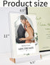 3 Pack 8.5X11 Acrylic Sign Holder for Wedding Anniversary Party, Vertical White Tabletop Sign Display for Business