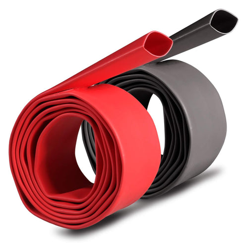 2 Pcs 1/2 inch 3:1 Waterproof Heat Shrink Tubing Kit, Large Marine Dual Wall Adhesive Shrinkable Tube